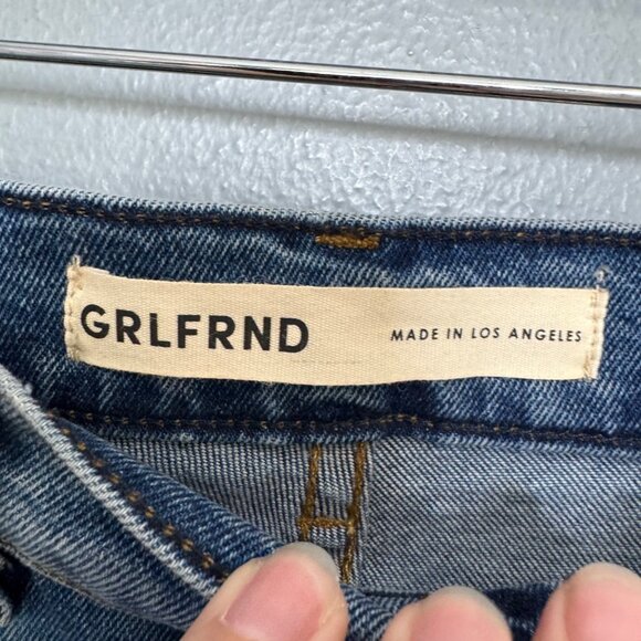 GRLFRND super high rise stretch slim piper jeans size 28 - Picture 7 of 9